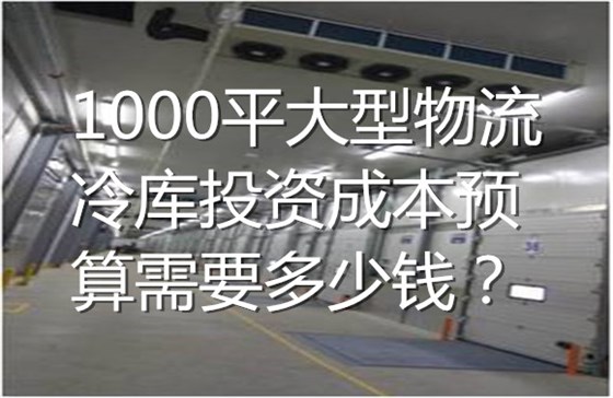 1000平大型物流冷库投资成本预算需要多少钱？